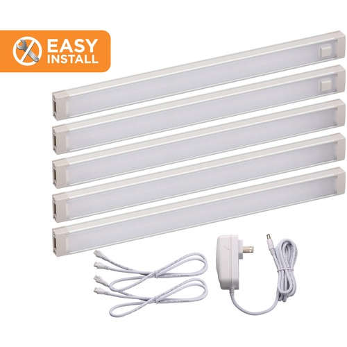 Bostitch (Stanley Bostitch) Under Cabinet Lighting Kit,5 Bars,WarmWhite,9"L,GY