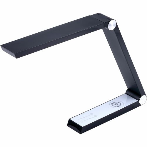 Bostitch (Stanley Bostitch) Lamp,f/Desk,Charging Pad/USB Ports,Swivel Head,5-Watt,BK