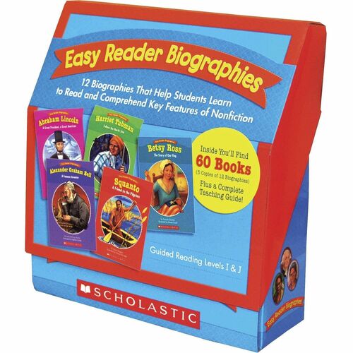 Scholastic Teaching Resources Easy Reader Book Set, Biographies, Gr K-2, 60/ST, MI