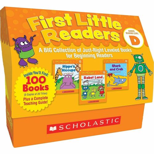 Scholastic Teaching Resources First Readers Books, Level D, Gr PK-2, 100/Set, Multi