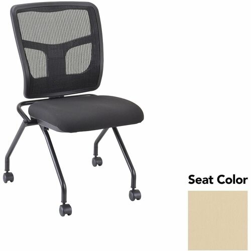 Lorell Guest Chair,Mesh Back,24-2/3"x24"x37",2/CT,Dillon Buff/BK