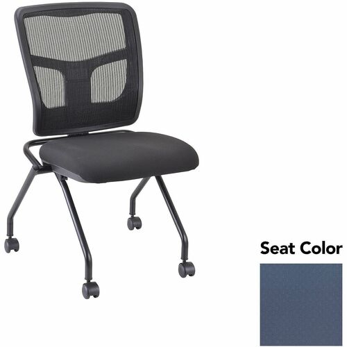 Lorell Guest Chair,Mesh Back,24-2/3"x24"x37",2/CT,Periwinkle BE/BK