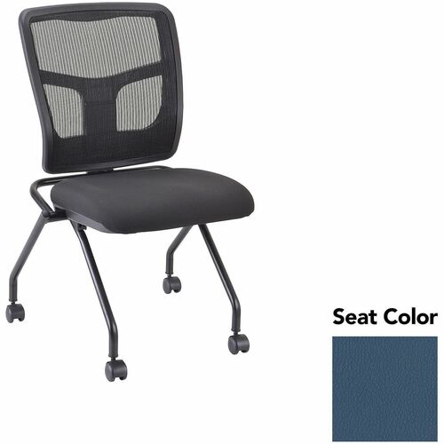 Lorell Guest Chair,Mesh Back,24-2/3"x24"x37",2/CT,Dillon Ocean/BK