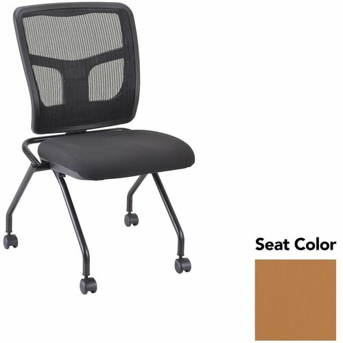 Lorell Guest Chair,Mesh Back,24-2/3"x24"x37",2/CT,Dillon Siesta/BK