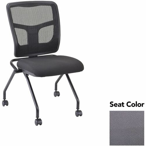 Lorell Guest Chair,Mesh Back,24-2/3"x24"x37",2/CT,Canyon Carbon/BK