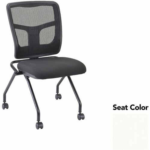 Lorell Guest Chair,Mesh Back,24-2/3"x24"x37",2/CT,Dillon Snow/BK
