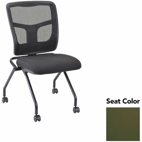 Lorell Guest Chair,Mesh Back,24-2/3"x24"x37",2/CT,Canyon Fern/BK