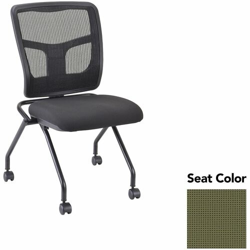 Lorell Guest Chair,Mesh Back,24-2/3"x24"x37",2/CT,Expo Leaf Seat/BK