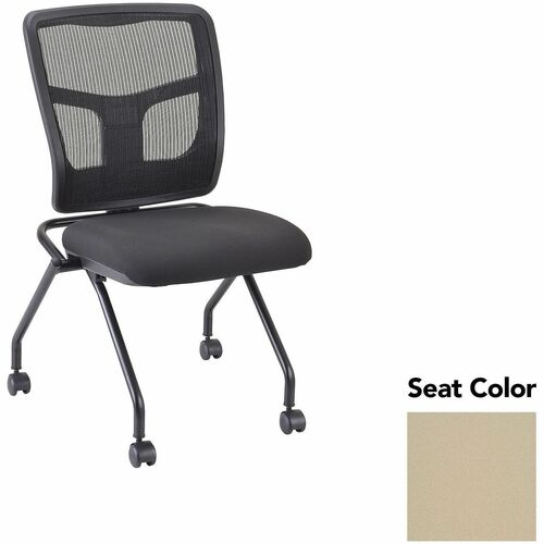 Lorell Guest Chair,Mesh Back,24-2/3"x24"x37",2/CT,Forte Pumice/BK