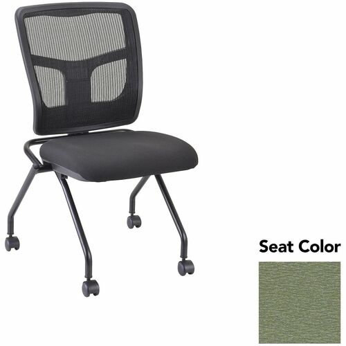 Lorell Guest Chair,Mesh Back,24-2/3"x24"x37",2/CT,Cress/BK