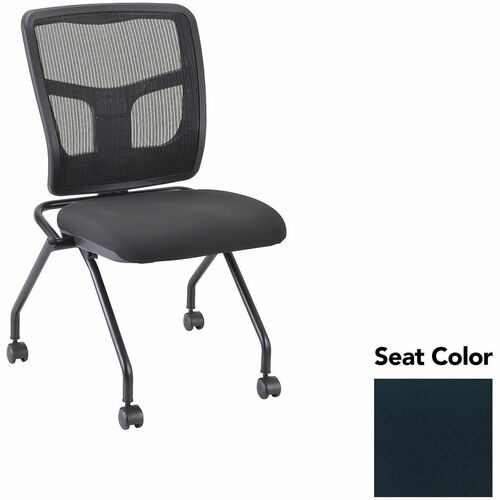 Lorell Guest Chair,Mesh Back,24-2/3"x24"x37",2/CT,Insight Ebony/BK