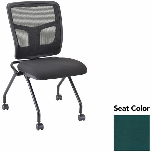 Lorell Guest Chair,Mesh Back,24-2/3"x24"x37",2/CT,Insight Forest/BK