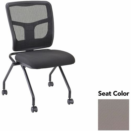 Lorell Guest Chair,Mesh Back,24-2/3"x24"x37",2/CT,Insight Fossil/BK