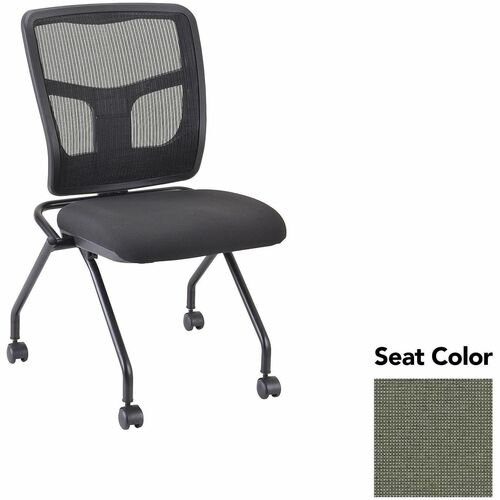 Lorell Guest Chair,Mesh Back,24-2/3"x24"x37",2/CT,Shire Sage/BK