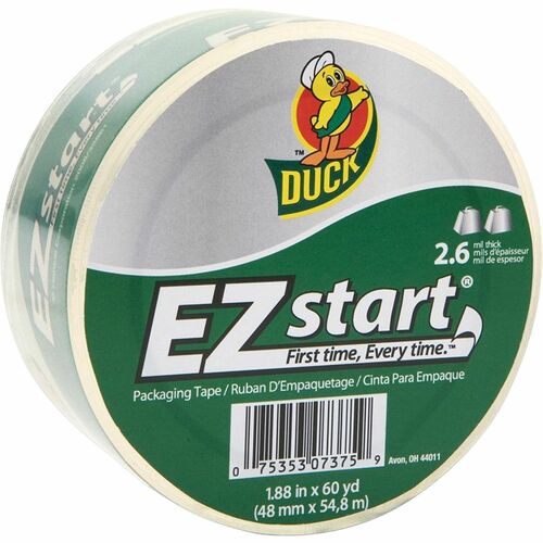 Duck Brand Tape, Carton Sealing, 1-7/8"x60 Yds, 12/CT Clear