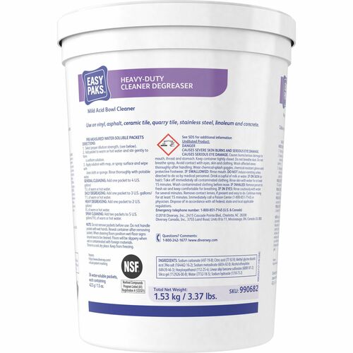 Diversey Care Degreaser,f/Kitchen,HeavyDuty,36Paks/Tub,2Tub/CT,PE