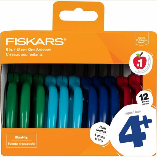 Fiskars, FSK1055801004, Schoolworks 5 Kids Scissors, 2 / Pack