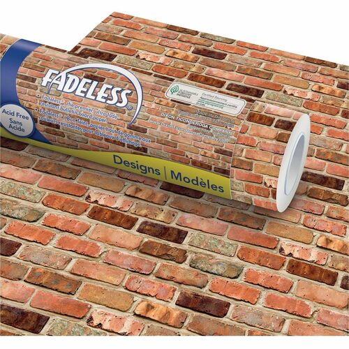 Pacon Art Paper Roll,Fadeless,48"x50',50 lb,Reclaimed Brick