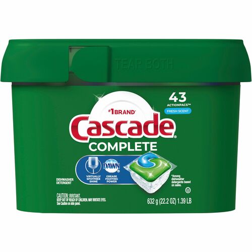 Procter & Gamble Commercial Dishwasher Detergent, w/Dawn, Fresh Scent, 22.5oz, 43/PK, MI