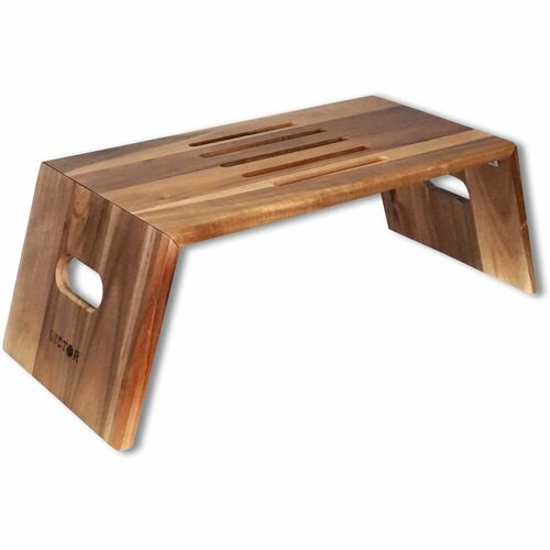 Victor Technology Laptop Desk,Foldable,Acacia Wood,25-4/5"x11-1/2"x8-4/5",BN