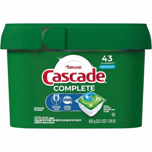 Procter & Gamble Commercial Dishwasher Detergent,w/Dawn,FreshScent,22.5oz,43/PK,6/CT,MI