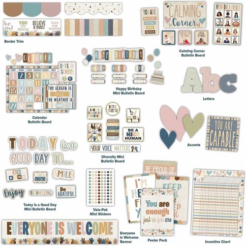Teacher Created Resources Classroom Decor Set,Bulletins/Posters,Everyone is Welcome,MI