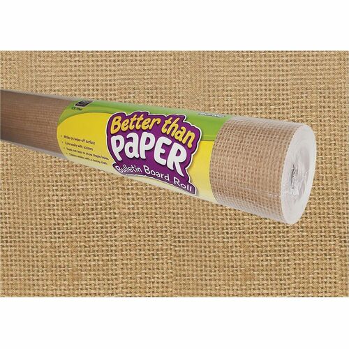 Teacher Created Resources Bulletin Board Rolls,Fabric,4'x12',Burlap