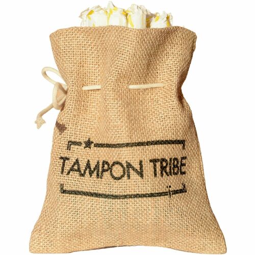 Tampon Tribe Bag,f/Feminine Care,Jute,6/CT,NATBN