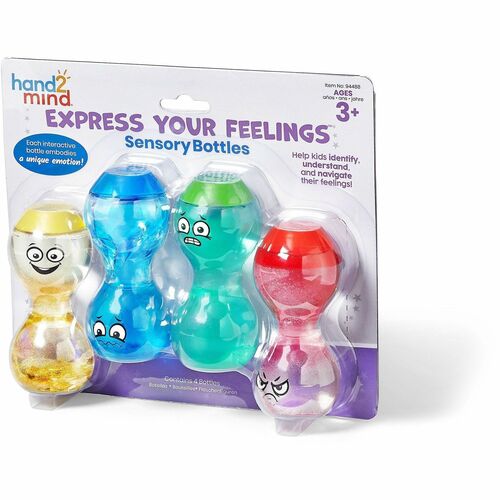 Learning Resources Sensory Bottles Set,Feelings,4/Set