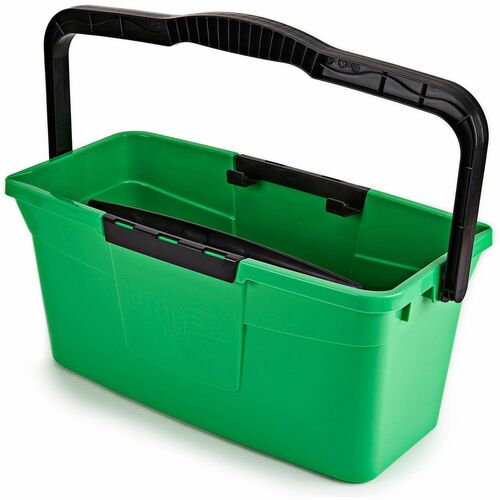 Unger Bucket,f/Window Washing,w/Sieve/Clip,3 Gallon,GN/BK