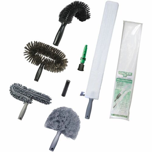 Unger Dusting Kit,w/Adapter/Dusting Heads,High-Access