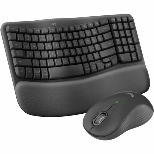 Logitech Keyboard/Mouse,Wave Keys,Ergonomic,BK