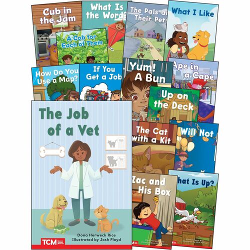 Shell Education Teacher Created Materials Book Set,Decodable,Pre-K to K,Part B,15/ST