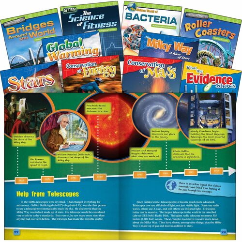 Shell Education Teacher Created Materials Book Set,STEM,Math/Science,5th Grade,10/ST