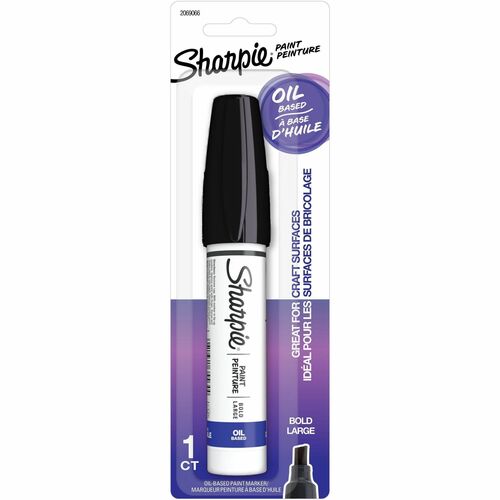 Newell Brands Sharpie Paint Marker, Oil-Based, Bold Point, Black
