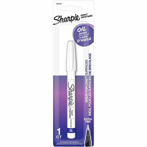 Newell Brands Sharpie Paint Marker, Oil-Based, Extra-Fine Point, White