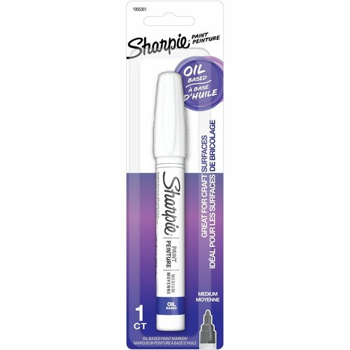 Newell Brands Sharpie Paint Marker, Oil-Based, Medium Point, White