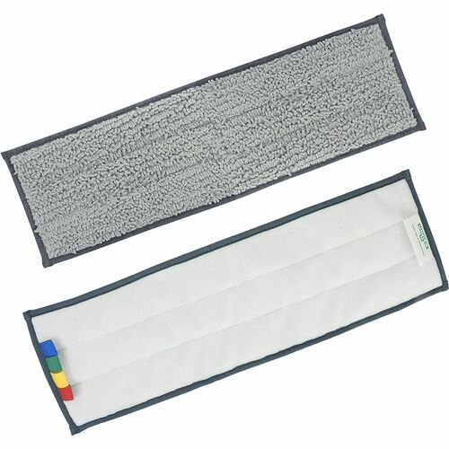 Unger Cleaning Pads,f/Floor,Excella,Microfiber,20",5/CT,GY