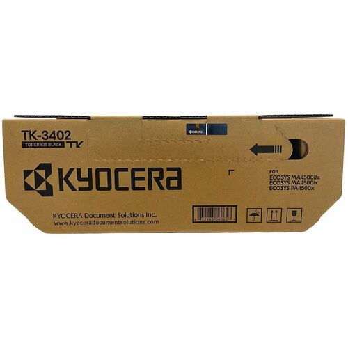 Kyocera Toner Cartridge,w/Waste Container,f/PA4500x,12000 Pg Yld,BK