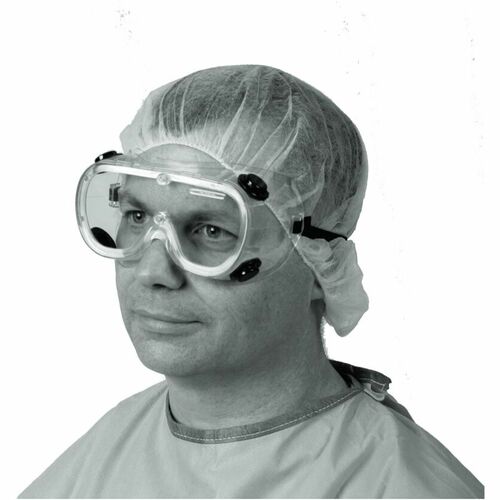 Medline Goggles,Lab,Standard,Vent,Elastic Strap,36/CT,CL