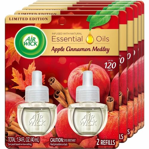Reckitt Benckiser Scented Oil Refill,Apple Cinnamon, .67oz,2/PK,6PK/CT,CL