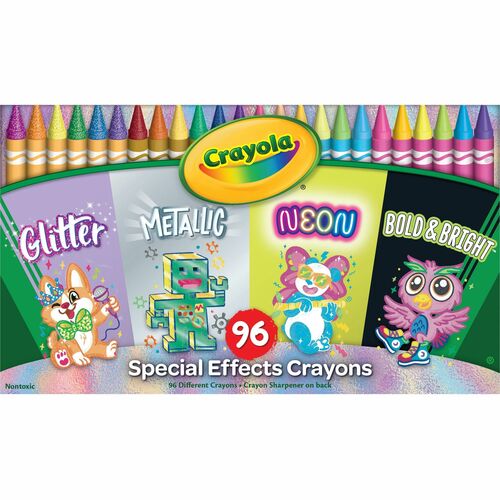 Crayola Crayons,Special Effects,24 Colors,96/PK,AST