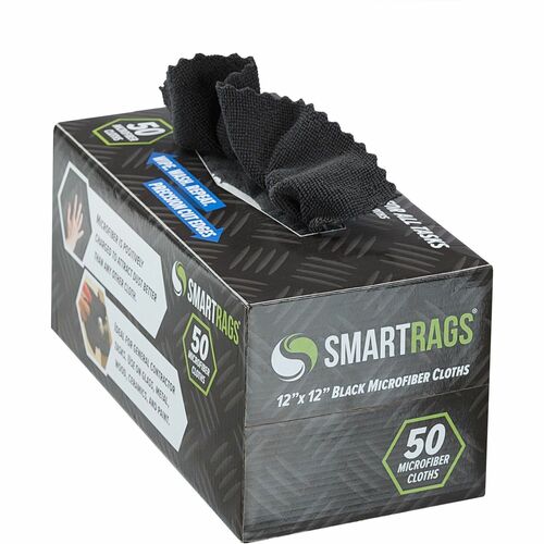 Monarch Global Brands Cloths,Microfiber,12"x12",50/BX,BK