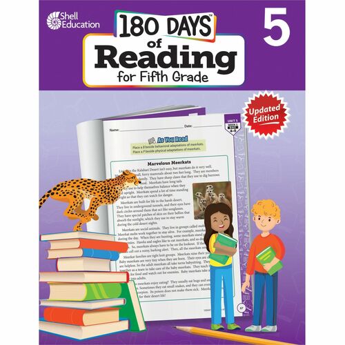Shell Education Teacher Created Materials Workbook,180 Days,Reading,2nd Edition,5th Grade