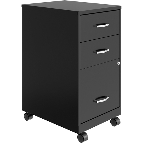 Nusparc Pedestal File, B/B/F, Mobile, SOHO, 14-1/4"x18"x26-7/10", BK