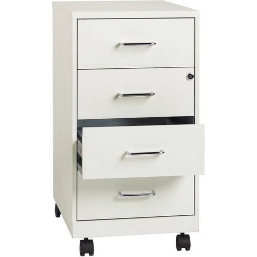 Nusparc Storage Cabinet, Mobile, 4-Drawer, 14-1/4"x18"x26-1/2", WE