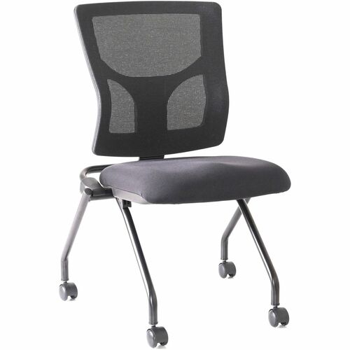 Lorell Chair,Training,Nestable,19-1/2"x19-5/16"x37",2/CT,Black