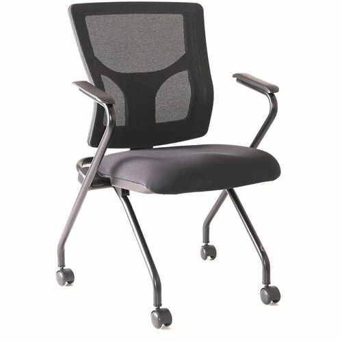 Lorell Chair,w/Arms,Training,Nestable,19-1/2"x19-5/16"x37",2/CT,BK