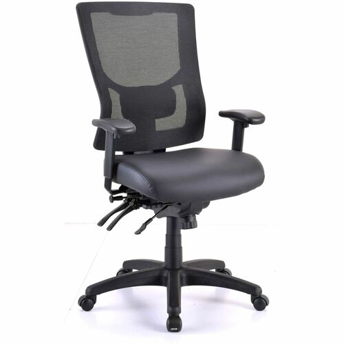 Lorell Chair,Antibacterial Seat,20-1/2"x20-1/2"x40-5/8"-44-1/8",BK