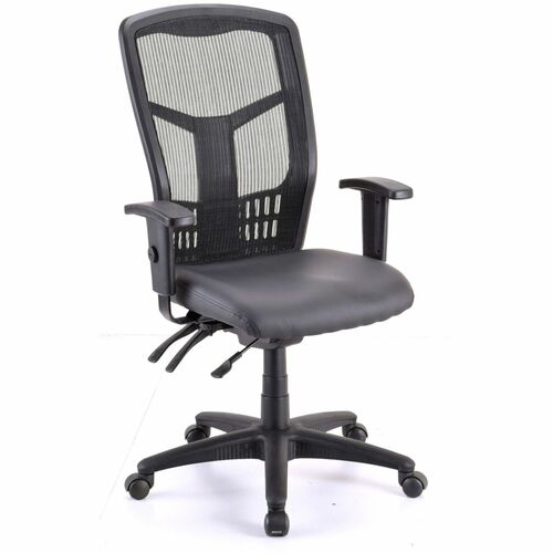 Lorell High-Back Chair,Antimicrobial,Bk Mesh,19.75"x18.5"x43.75",BK